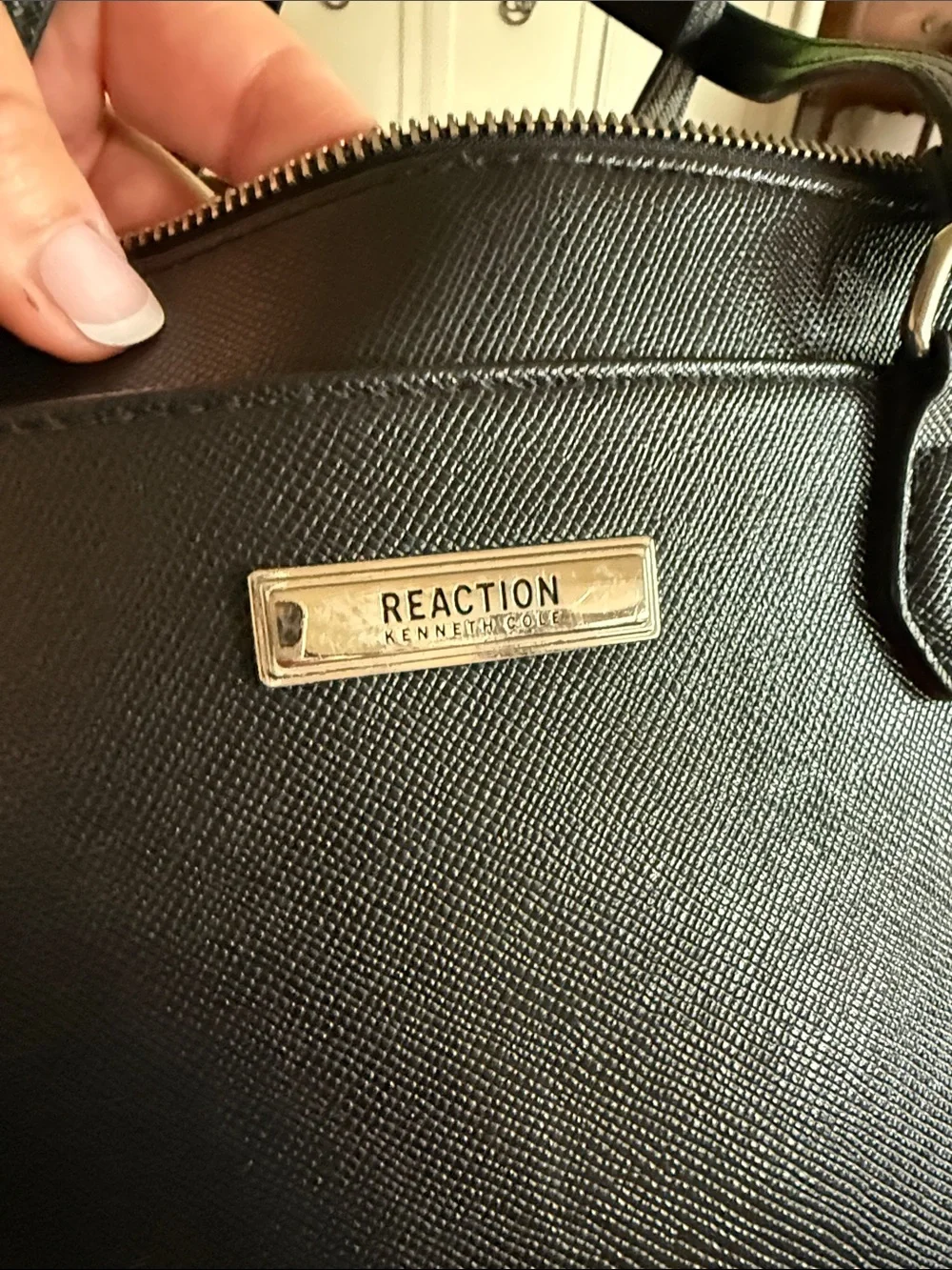 Kenneth Cole Reaction Black Textured Tote